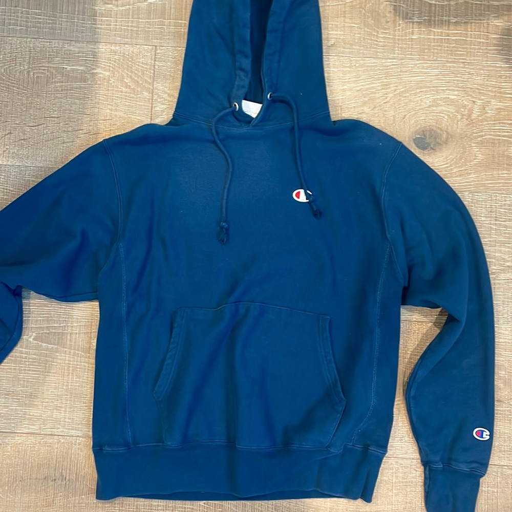 Blue hoodie